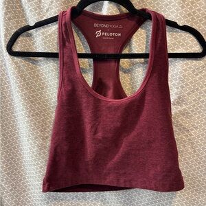 Beyond Yoga/Peloton Women's Burgundy Racerback Tank size M